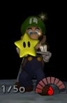 Luigi Holding Mario's Star