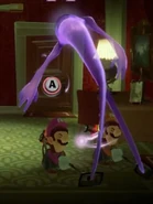 A Slinker being slammed in the ScareScraper. Notice the huge stretching of the tails.