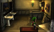  In a restroom