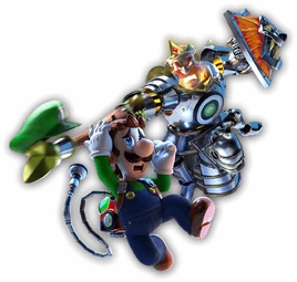 LM3 King MacFrights and Luigi artwork