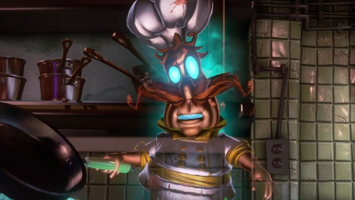 The Deleted Chef Ghost of Luigi's Mansion that was Brought Back to