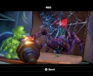 Fake giant spider from Morty's movie set.