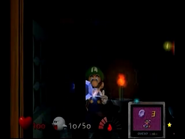 Luigi Collecting a Blue Stone