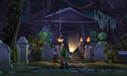 Luigi In The Old Graveyard.