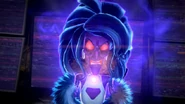 Hellen Gravely's real face being revealed to Luigi and the player before her boss fight.