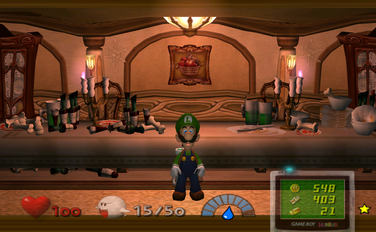 Luigi's Mansion 3ds Dining Room