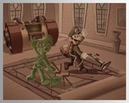 LM3 Credits 15.jpg (105 KB) Gooigi and Luigi cleaning the interior of the new hotel.