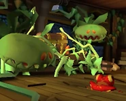 Frog.png (319 KB) Two giant carnivorous plants looking at a frog.