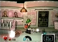 As seen bouncing next to the baby's crib and being sucked into the Poltergust 3000.