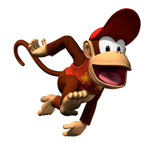 Diddy Kong, o sobrinho predileto do Donkey Kong