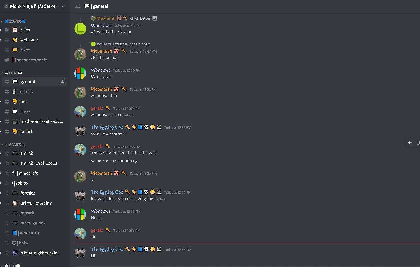 Manx Ninja Pig's Discord | Manx Ninja Pig Wiki | Fandom