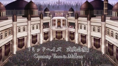 A crowd gathering for the Reordination Ceremony