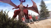Hero trio facing the variant dragon.