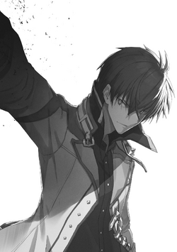 The Misfit of Demon King Academy II Maou Gakuin no Futekigousha Cool Black  and White Silhouette Anime Characters : Anos Voldigoad with His Japanese  Name in Kanji (Transparent) - Anos - Posters