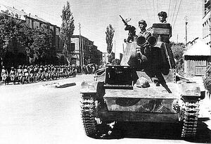 Tanque soviético en Persia.