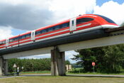 The MagLev train from New Dublin to Derry, just north of Dundalk.