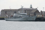 The ONV Felix and ONV Shamrock look like offshore patrol vessel ONV Seagull, moored in New Belfast, that was built in 999AF.