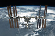 STS-134 International Space Station after undocking