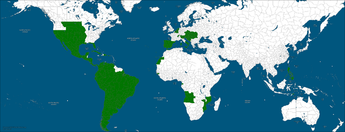 Mapa del Imperio Español