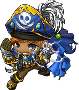 Original Thunder Breaker artwork: their Chief and Captain, Hawkeye.