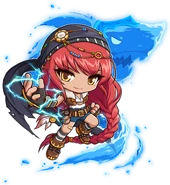 Female Thunder Breaker artwork (Cygnus Returns)