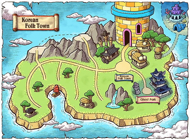 WorldMap Korean Folk Town