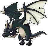 Dark Soaring Black Wyvern