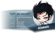 Male Kinesis Personal Profile