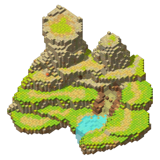 Boulderwhite Mountains Mini Map