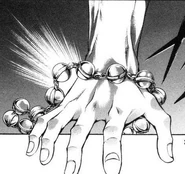 Grass Bomb's bracelet in the manga.