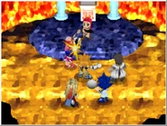 Gotchi smacks Izune back.