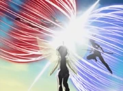 Belle witnesses the first clash between Alviss and Rolan.