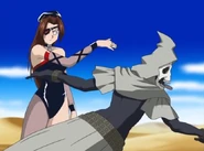 Candice slaps Ash for sympathizing with the enemy.