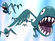The winged fish in the anime.