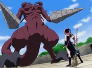 Dorothy facing Chimera in her strongest form, Chimaira.