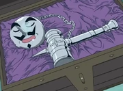 Babbo in his default form, as he is found in a cave on Pazurika Island.