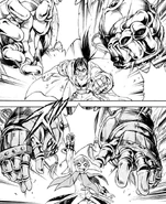 Mimic Medallion copying Saint Anger in the manga.