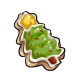 Iced Christmas Tree Cookie (Capsule Machine)