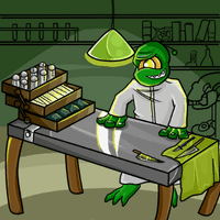 Dr. Yekyll in his Laboratory