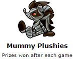 Mummy Plushies from Triple Pyramid Solitaire