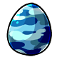 Blue Camouflage Easter Egg