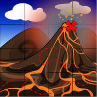 Volcano Treasure Map