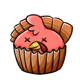 Dead Turkey Cupcake
