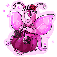 Pembe, the hostess of Pixie Dice