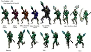 Different Pfhor sprites from Marathon Infinity