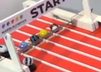 Velocity in the starting gate in 