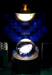 The Marble League Cauldron lit at the Opening Ceremony.