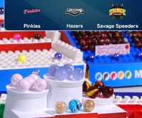 Cloudy on the highest step of the podium along with other team members in 