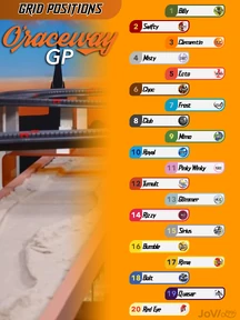 The starting line-up for the race.