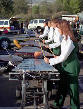 Musician Plays The Xylophone In A Marching Band Stock Photo Image Of  Percussion, Instrument: 158611176